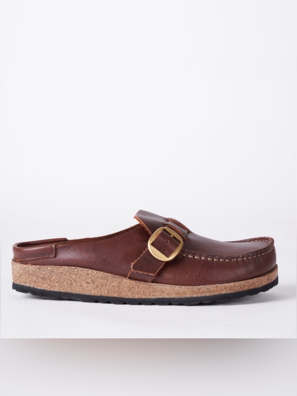 Birkenstock Buckley Vintage Roast Leather Mule Clog 40 Size 9 Burgundy - Picture 6 of 9